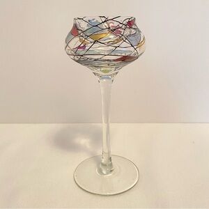 PartyLite Mosaic Calypso Goblet Stemmed Tea Light Candle Holder